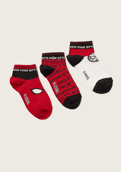 Spiderman Print Socks - Set of 3