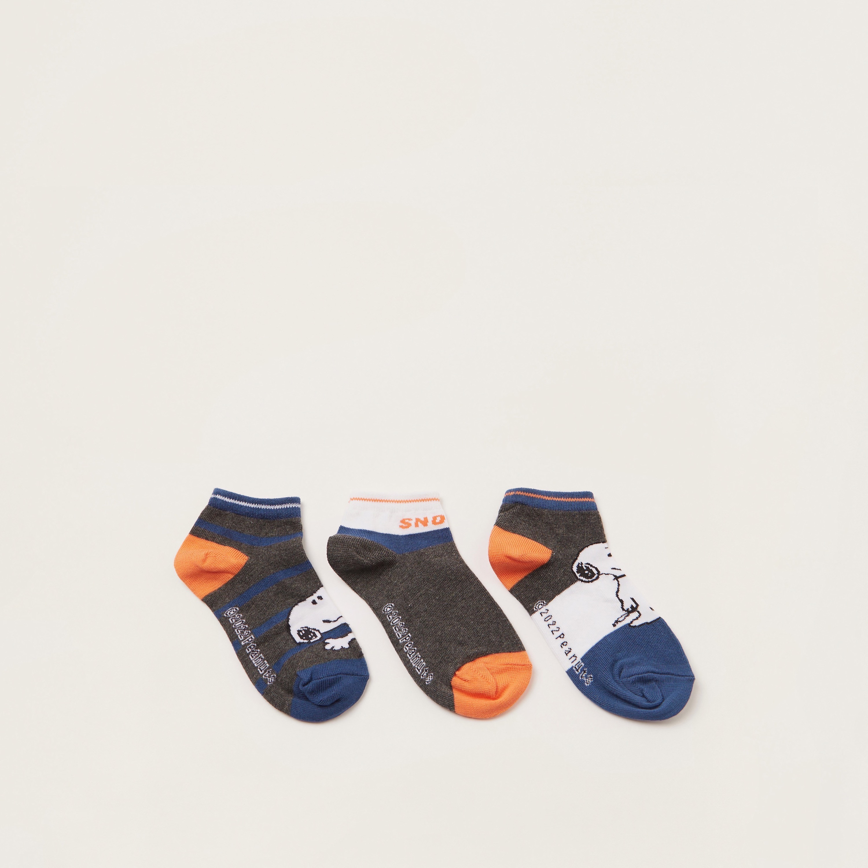 جوارب بطبعات من بيناتس - طقم من 3 أزواج-boys-accessories-socks-image-1