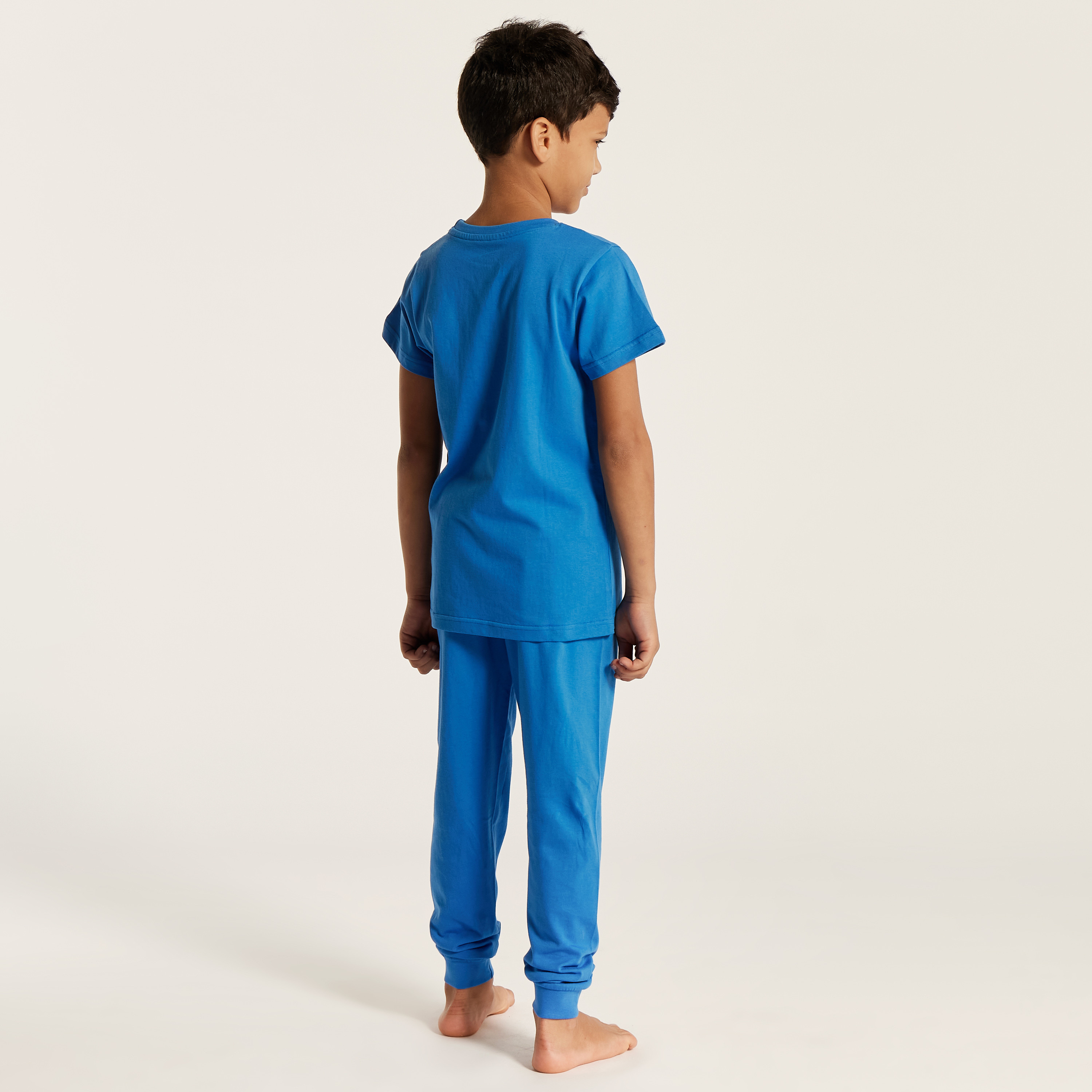 Juniors 4-Piece Printed T-shirt with Shorts and Pyjama Set-boys-clothing-nightwear-image-6
