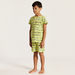 Juniors 4-Piece Printed T-shirt with Shorts and Pyjama Set-Nightwear-thumbnail-6