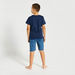 Juniors Printed Crew Neck T-shirt and Shorts Set-Nightwear-thumbnail-3