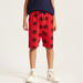 Juniors Graphic Print Crew Neck T-shirt and Shorts Set-Nightwear-thumbnailMobile-3