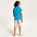 Juniors Printed Round Neck T-shirt and Shorts Set-Clothes Sets-thumbnail-4