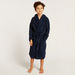Juniors Textured Long Sleeves Bathrobe with Hood and Tie-Up Belt-Towels and Flannels-thumbnailMobile-1