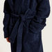 Juniors Textured Long Sleeves Bathrobe with Hood and Tie-Up Belt-Towels and Flannels-thumbnailMobile-2