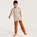 Juniors Striped Round Neck T-shirt and Full Length Pyjama Set-Nightwear-thumbnail-1