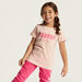 Juniors Printed Short Sleeves T-shirt and Pyjama - Set of 3-Nightwear-thumbnailMobile-2