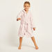 Juniors Textured Long Sleeves Bathrobe with Hood and Tie-Up Belt-Towels and Flannels-thumbnail-1