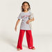 Lee Cooper Striped Short Sleeves T-shirt and Printed Pyjama Set-Clothes Sets-thumbnail-0