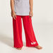 Lee Cooper Striped Short Sleeves T-shirt and Printed Pyjama Set-Clothes Sets-thumbnail-3
