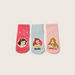 Disney Princess Print Ankle Length Socks - Set of 3-Socks-thumbnail-0