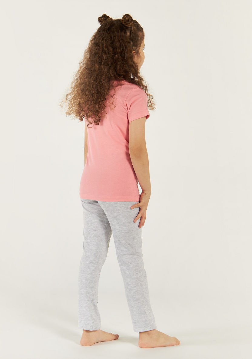 Hasbro Printed Short Sleeves T-shirt and Pyjama Set-Nightwear-image-3