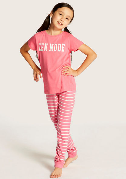 Juniors 6-Piece Printed T-shirt with Shorts and Pyjama Set