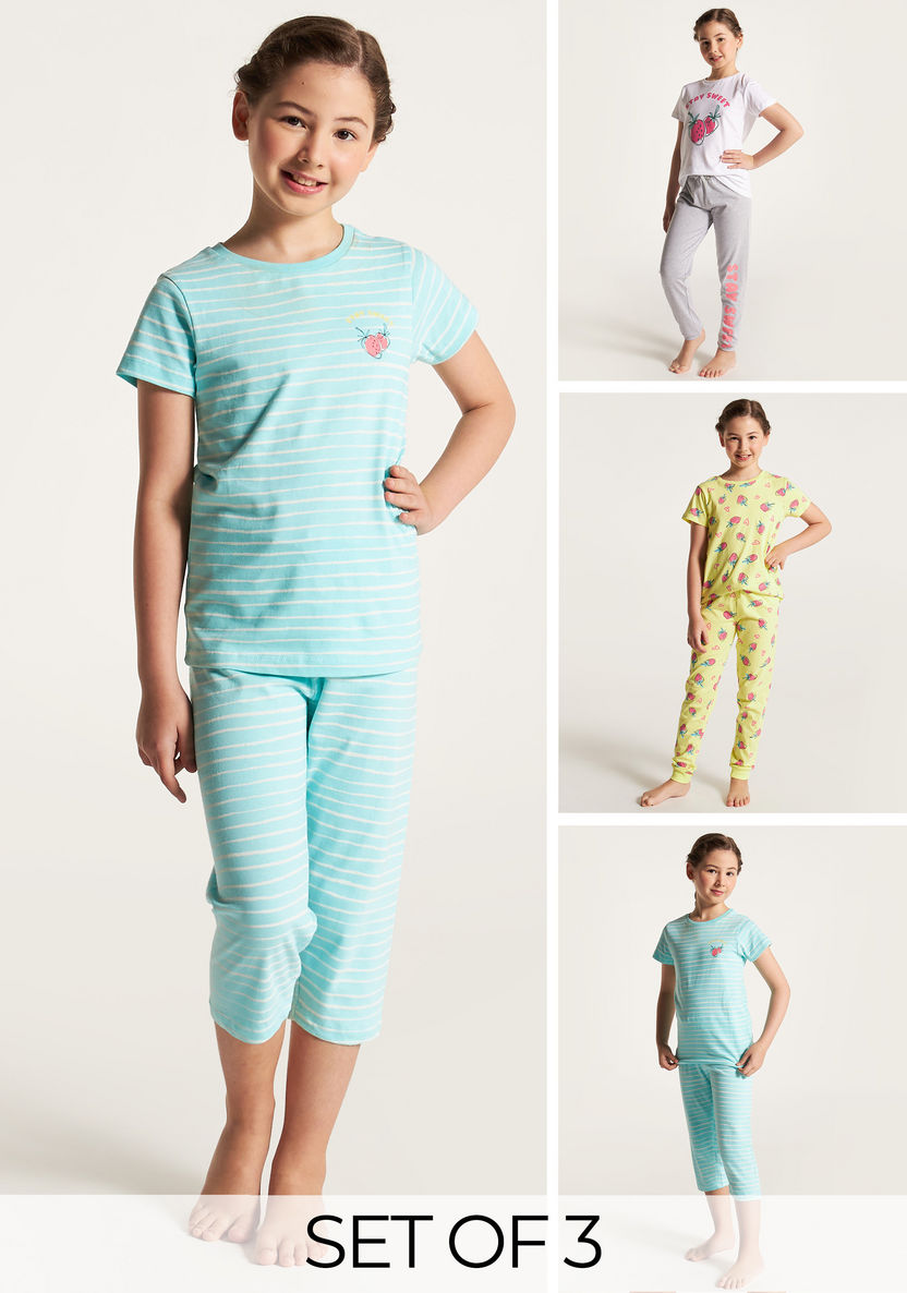 Juniors Printed 6-Piece Clothing Set-Nightwear-image-0