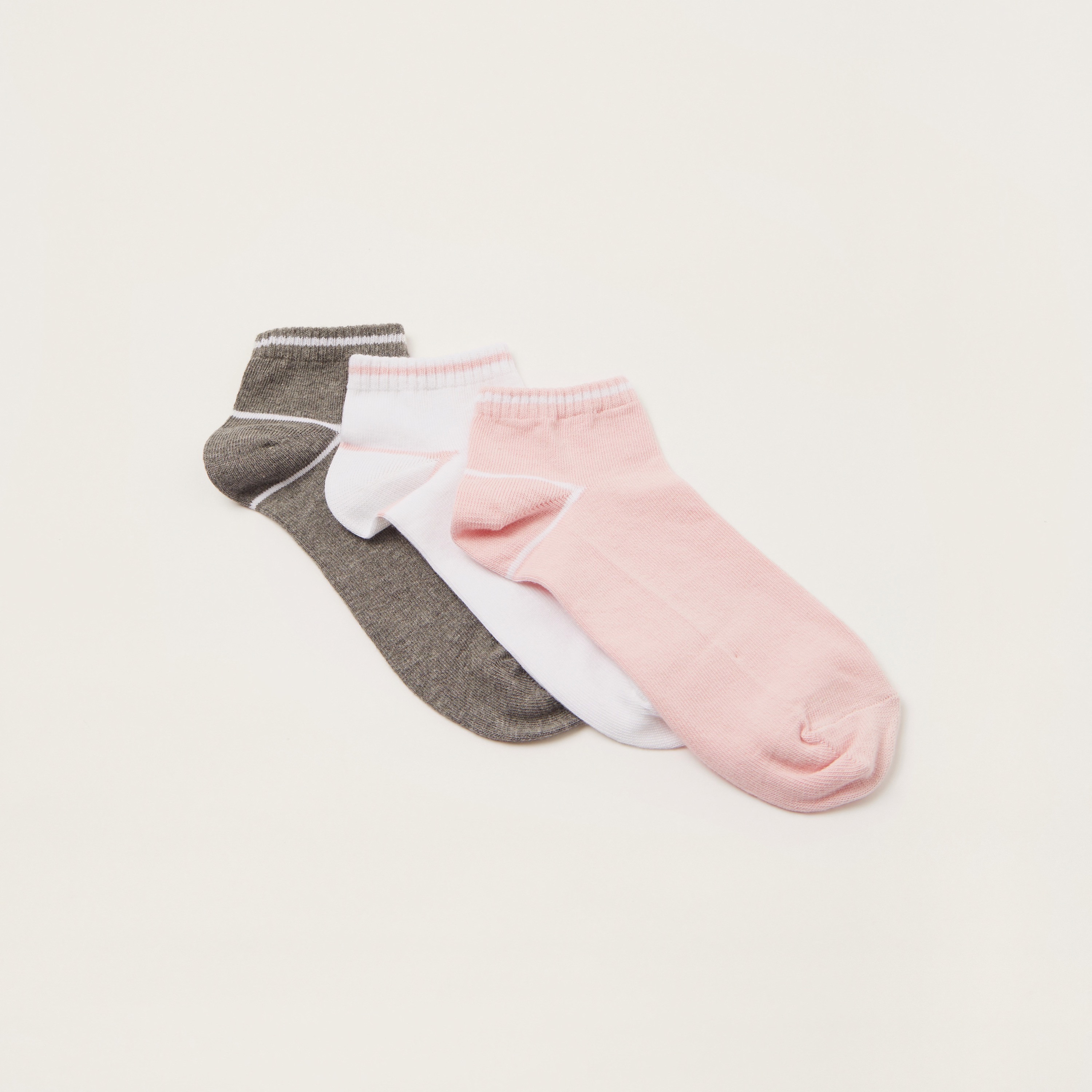Juniors Solid Socks - Set of 3-girls-accessories-socks-image-2