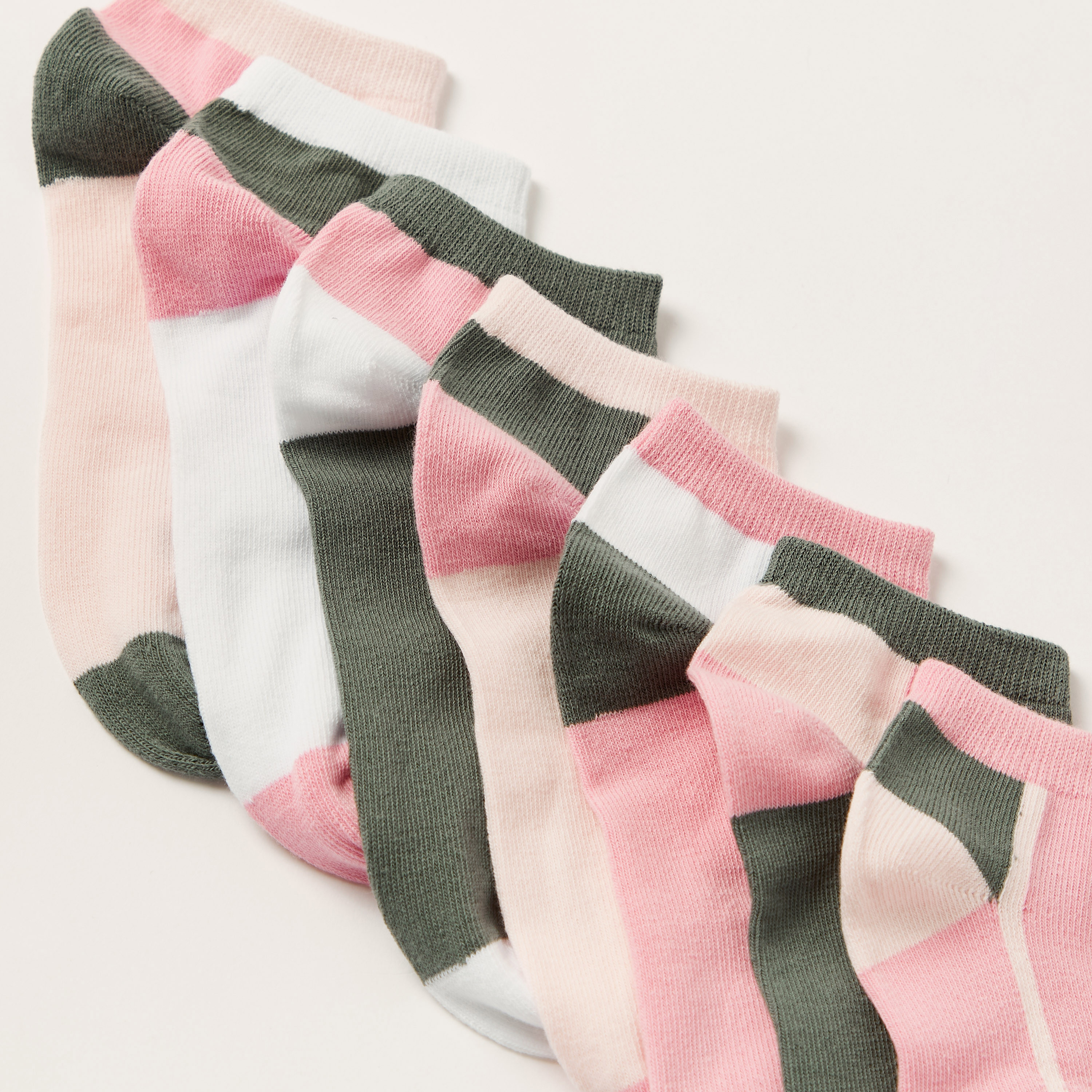 Juniors Colourblock Socks - Set of 7-girls-accessories-socks-image-3
