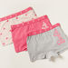 Barbie Print Boxer Briefs with Elasticated Waistband - Set of 3-Panties-thumbnail-1