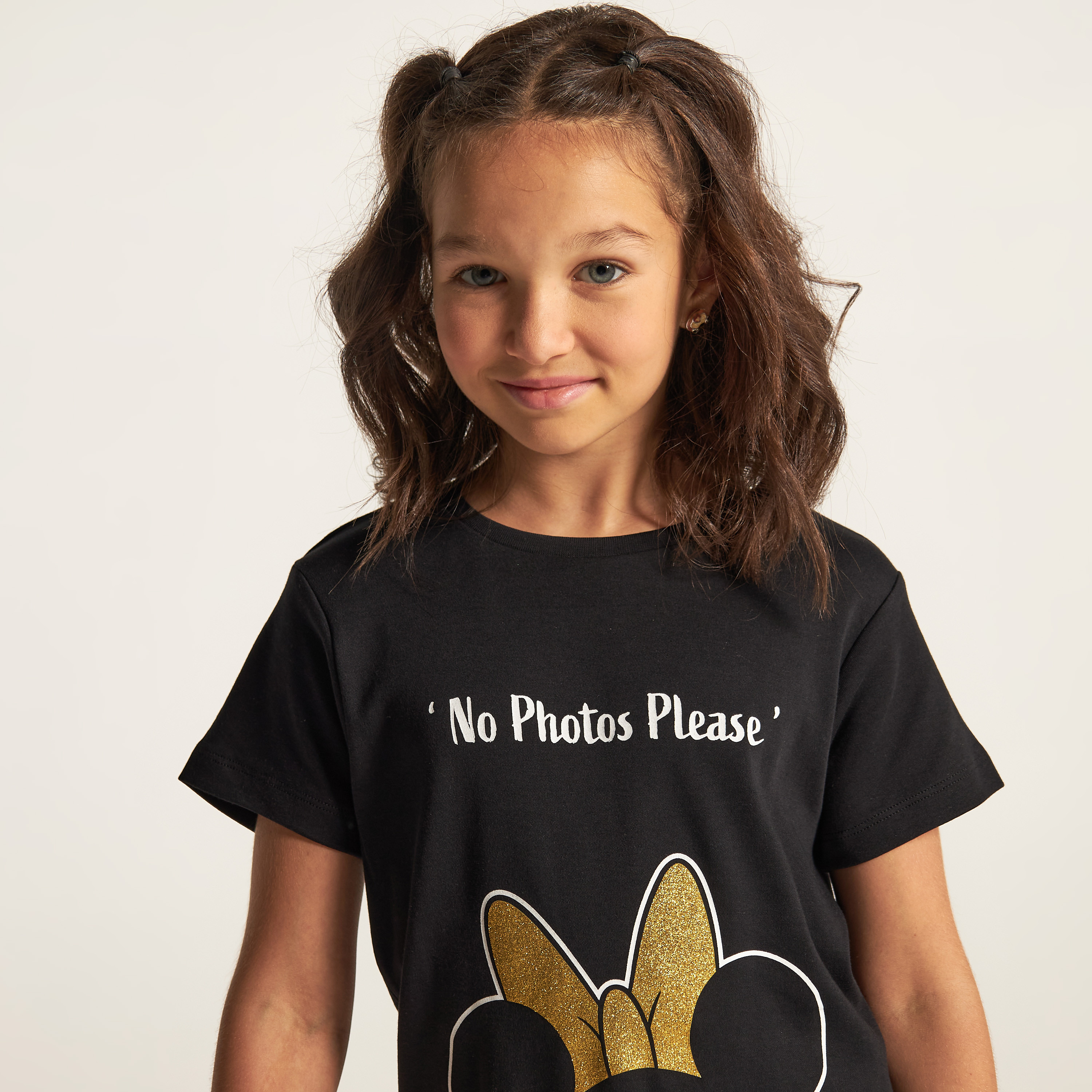 Disney Minnie Mouse Print T-shirt and Pyjama Set-girls-clothing-nightwear-image-2