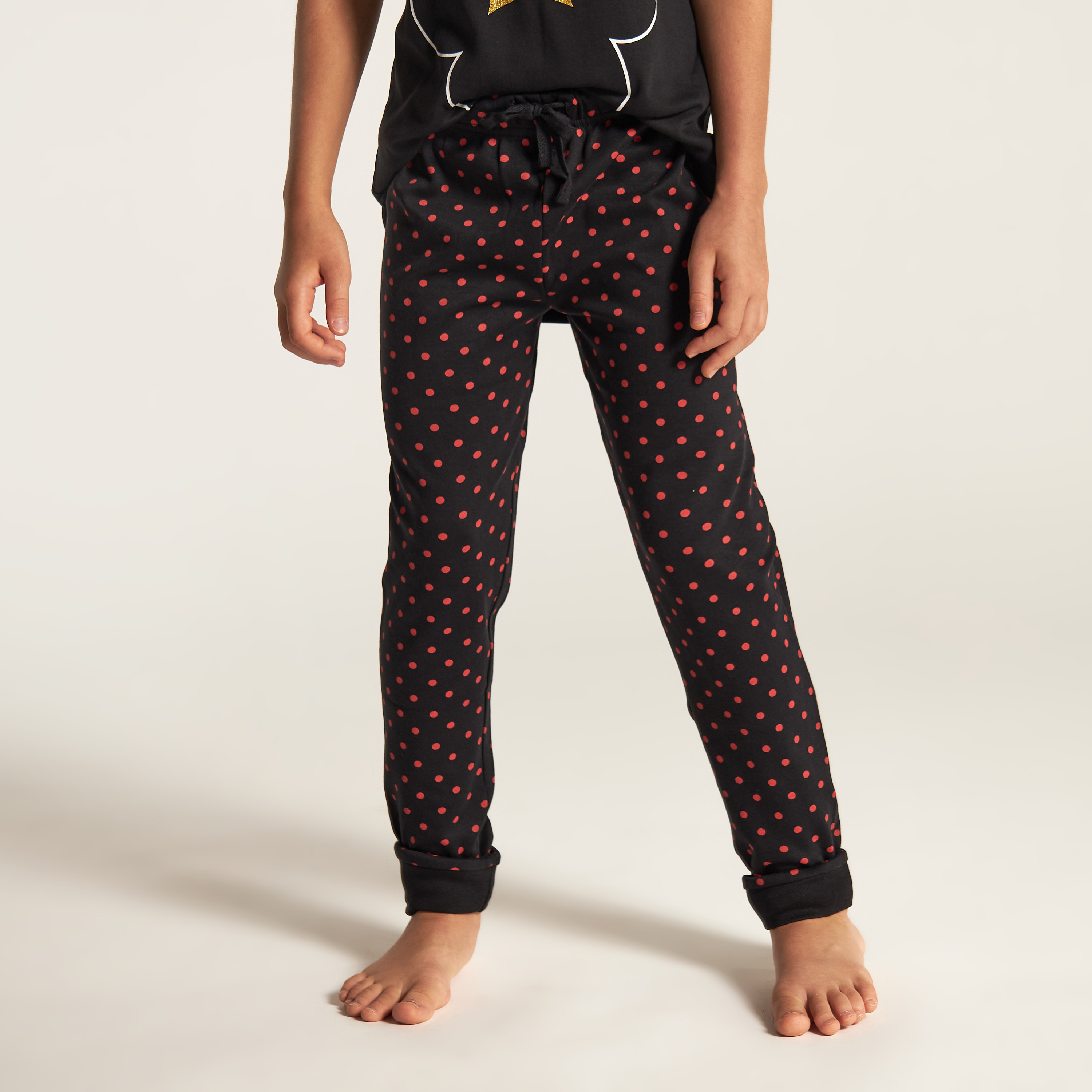 Disney Minnie Mouse Print T-shirt and Pyjama Set-girls-clothing-nightwear-image-3