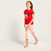 Disney Minnie Mouse Print T-shirt and 3/4 Length Pyjama Set-Nightwear-thumbnail-0