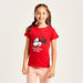 Disney Minnie Mouse Print T-shirt and 3/4 Length Pyjama Set-Nightwear-thumbnail-2