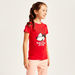 Disney Minnie Mouse Print T-shirt and 3/4 Length Pyjama Set-Nightwear-thumbnail-3