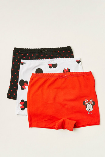 Shop Set of 3 - Minnie Mouse Printed Briefs with Elasticised Waistband  Online