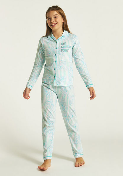 My Little Pony Print Shirt and Pyjama Set-Nightwear-image-1