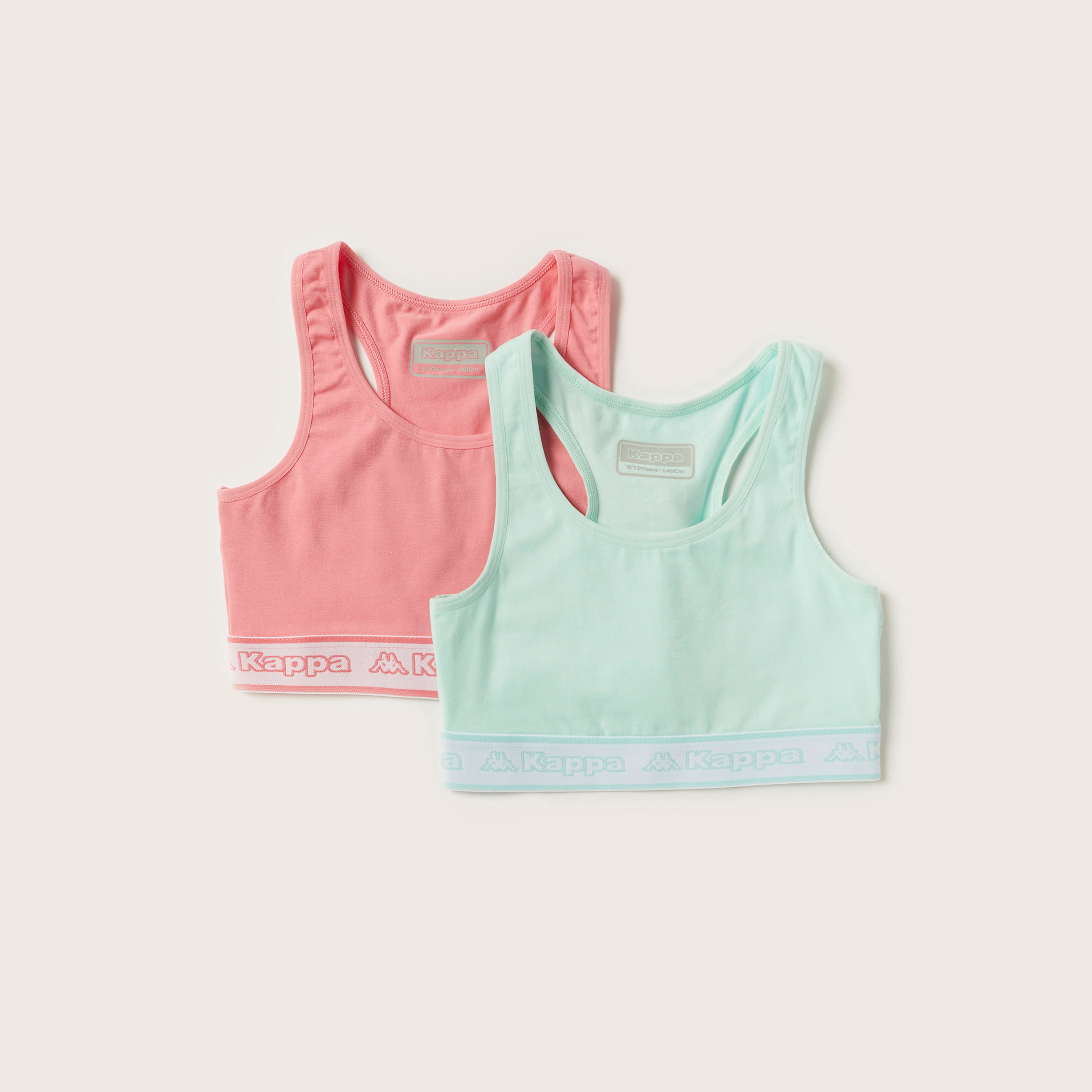 Kappa Vest with Racerback and Printed Band - Set of 2-girls-clothing-innerwear-vests-image-1