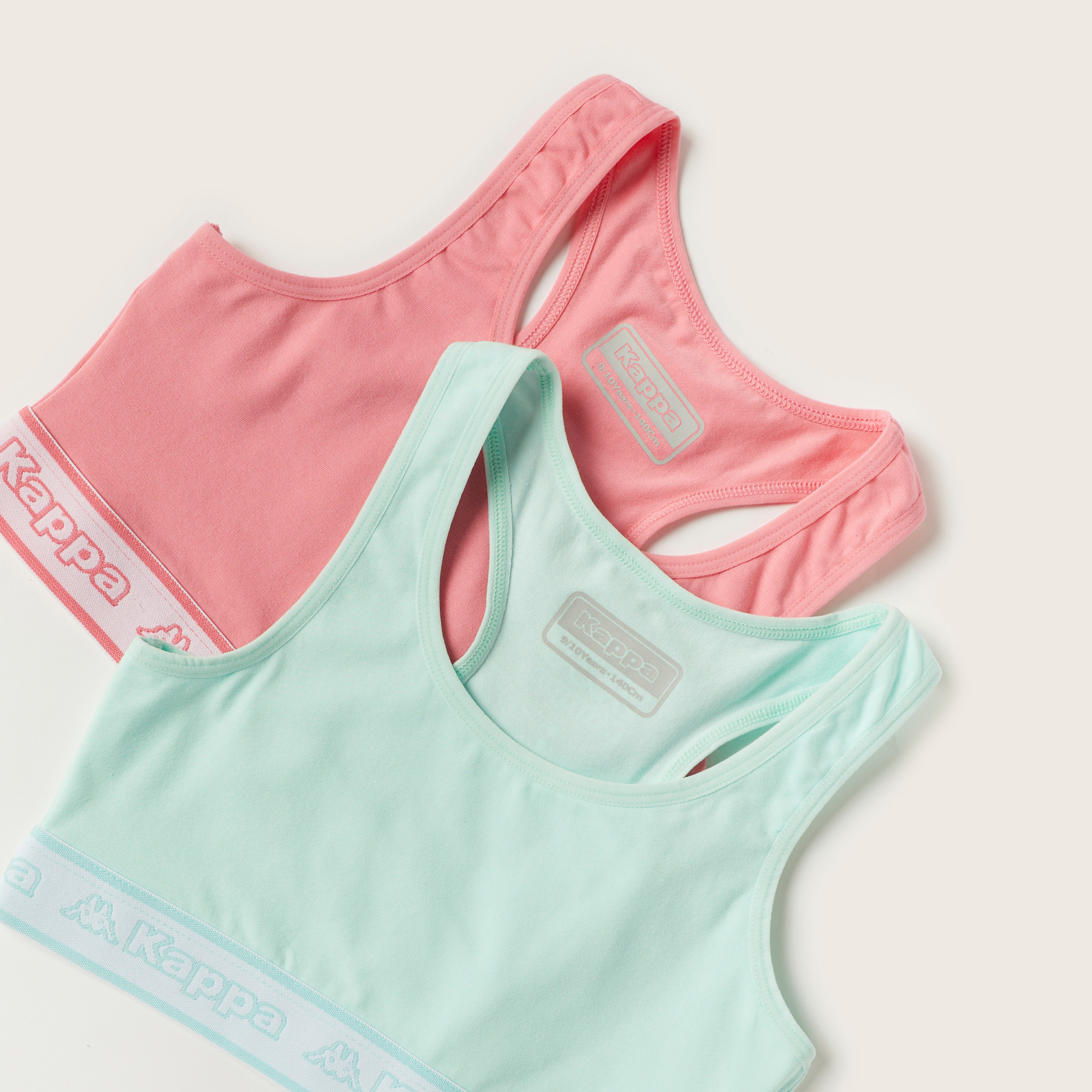 Kappa Vest with Racerback and Printed Band - Set of 2-girls-clothing-innerwear-vests-image-2
