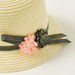 Juniors Textured Hat with Floral Accent-Caps-thumbnail-1