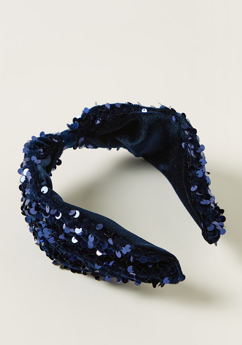 Juniors Sequin Embellished Hairband-Hair Accessories-image-0