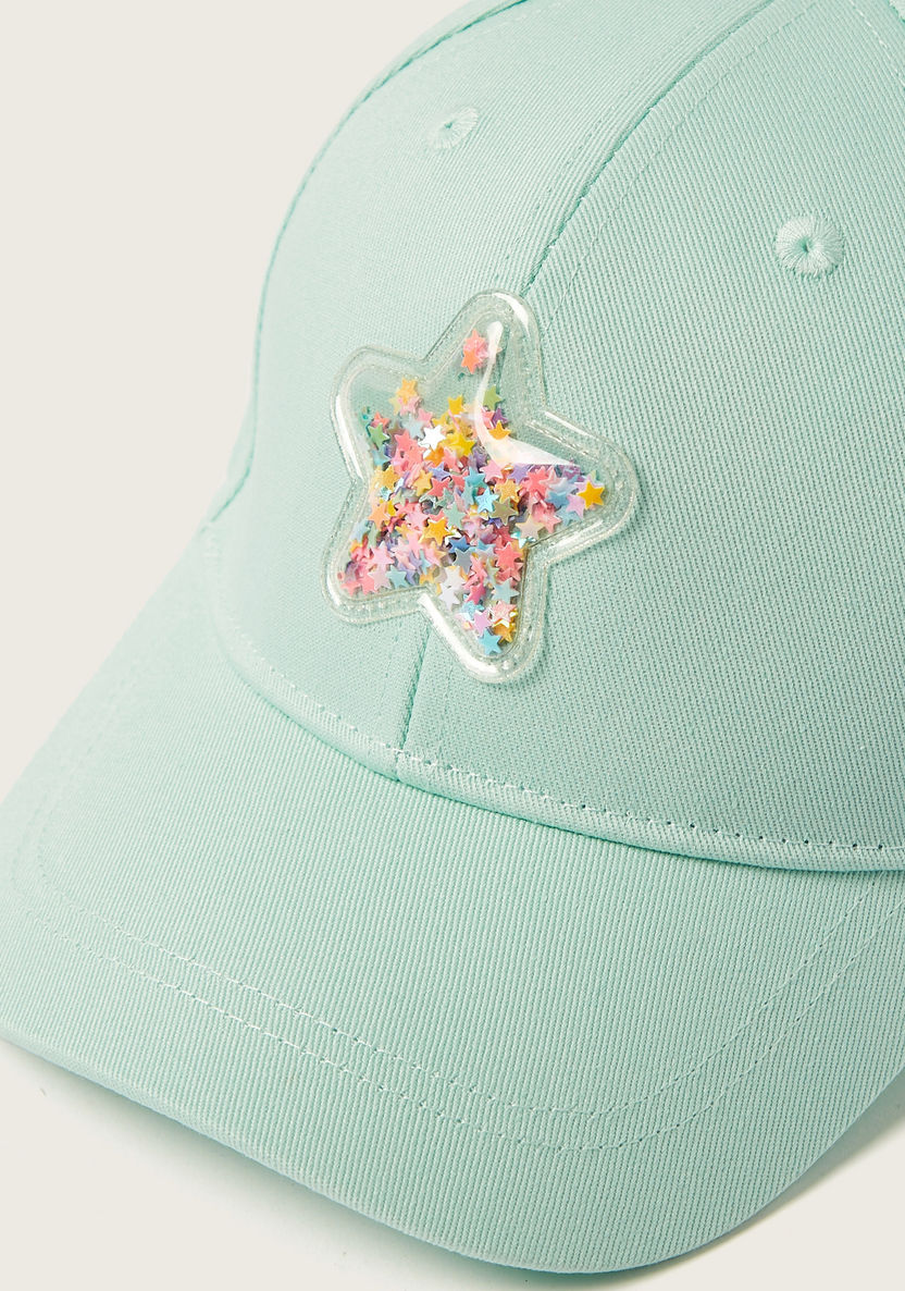 Juniors Embellished Cap with Hook and Loop Strap Closure-Caps-image-1