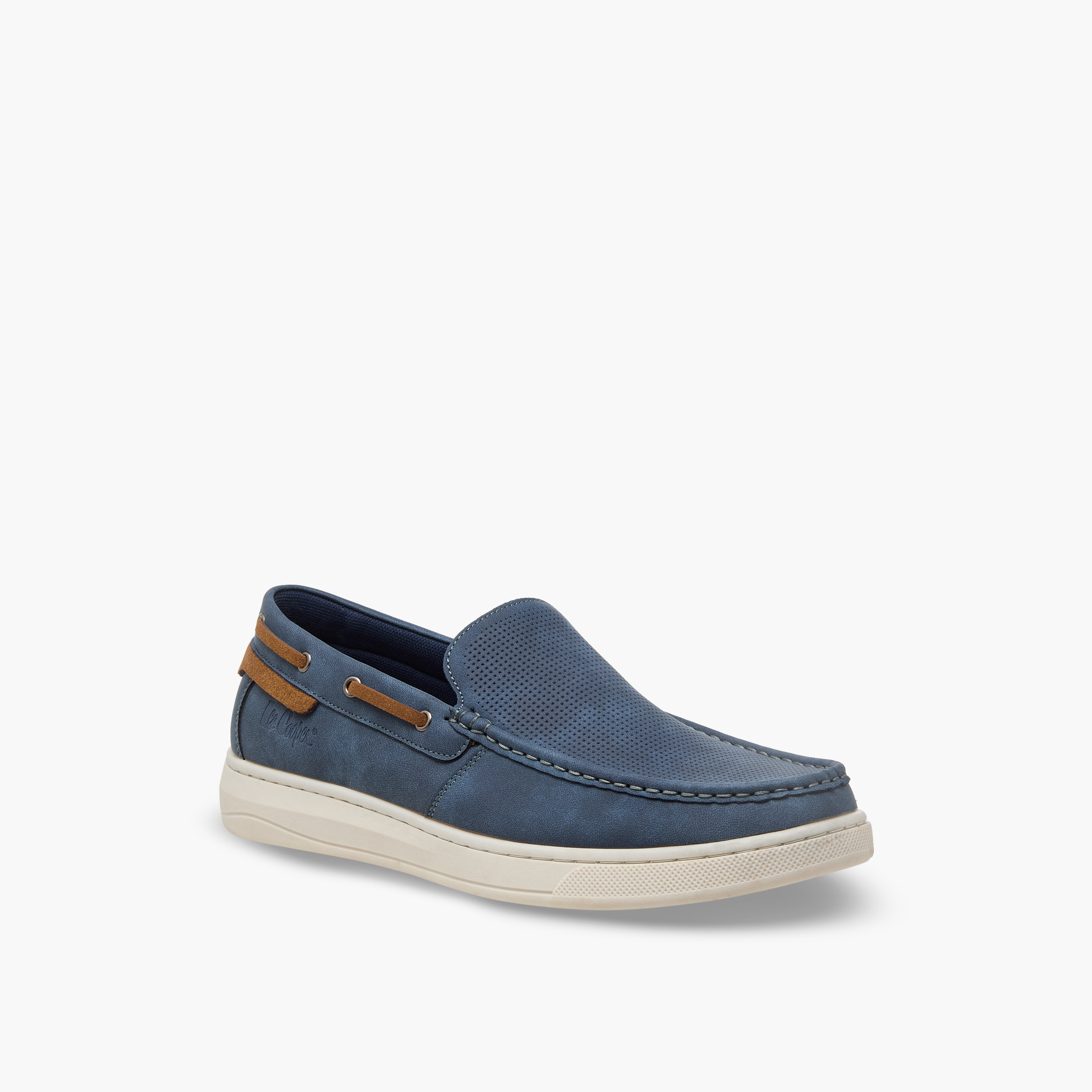 Lee Cooper Men Perforated Slip-On Loafers-men-shoes-loafersandmoccasins-image-2