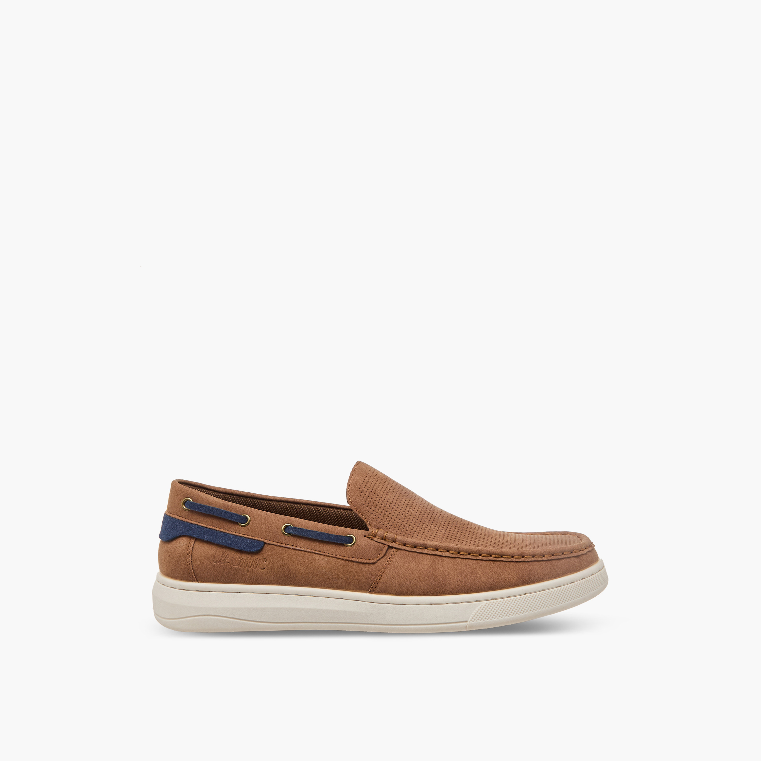 Lee Cooper Men Perforated Slip-On Loafers-men-shoes-loafersandmoccasins-image-3