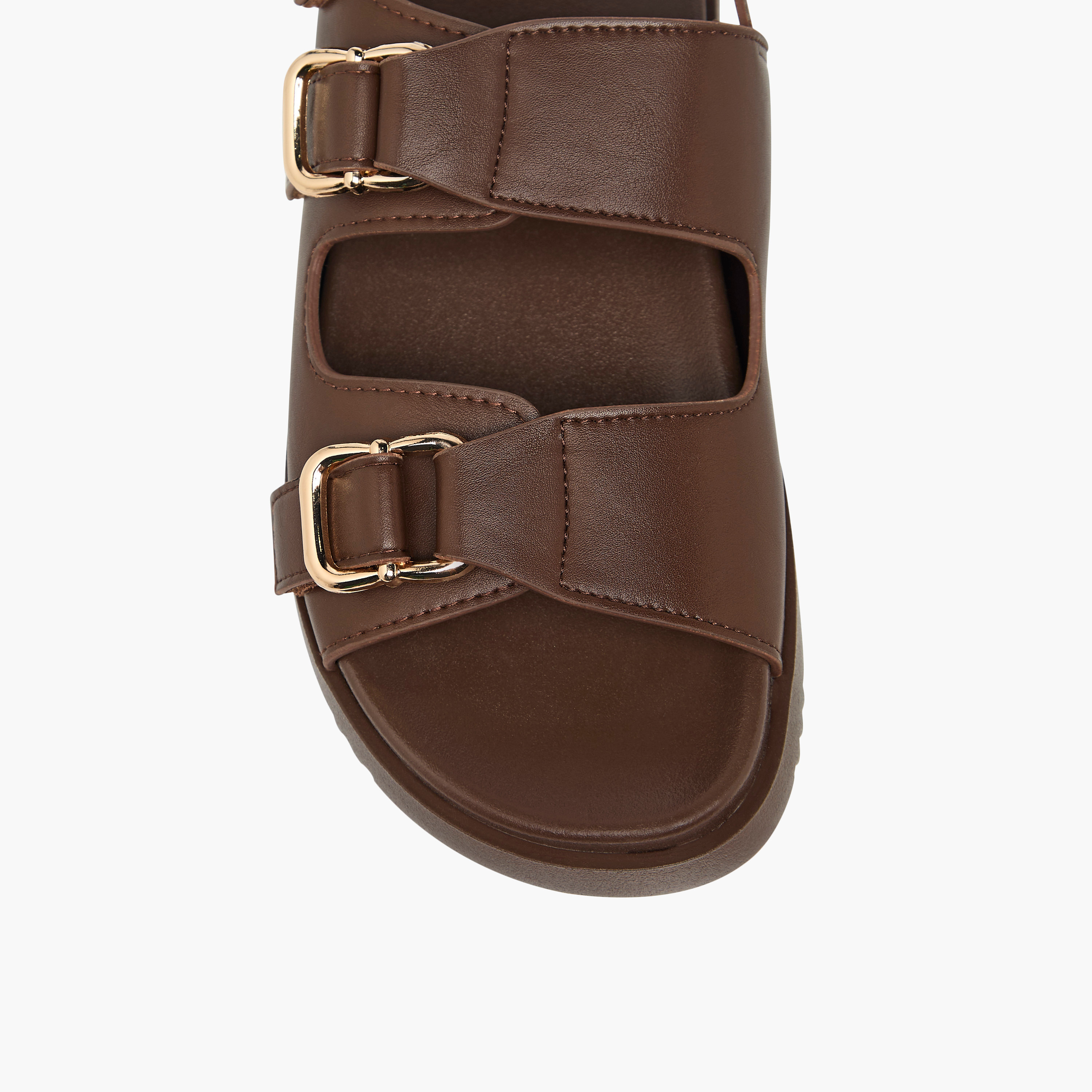 Flora Bella Womens' Buckle Accent Sandals with Hook and Loop Closure-women-shoes-flats-sandals-image-3