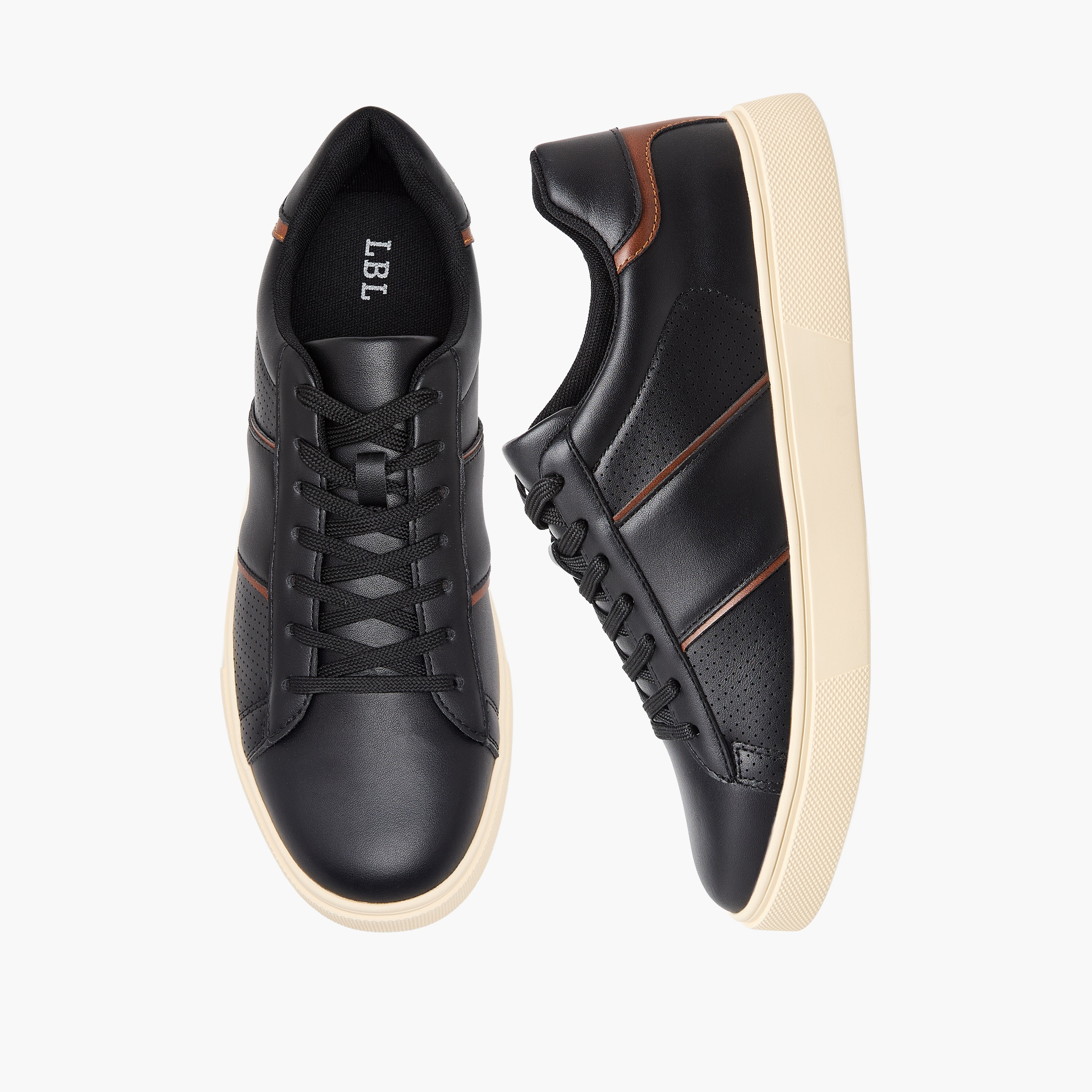 حذاء سنيكرز بطول الكاحل ورباط إغلاق للرجال من إل بي إل من شو إكسبريس-men-shoes-sneakers-image-1