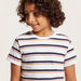 Juniors Striped T-shirt with Short Sleeves-T Shirts-thumbnail-2