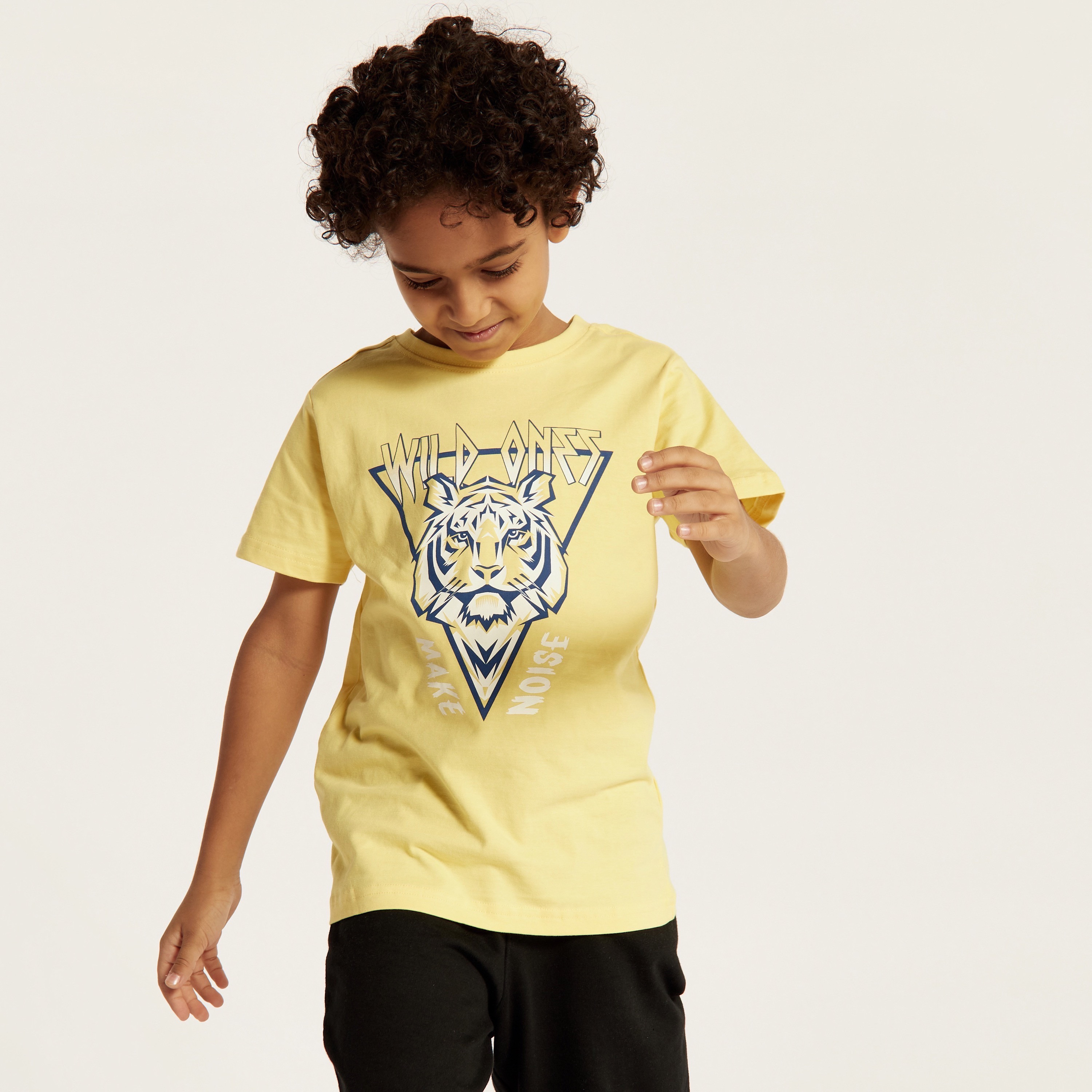 Juniors Printed T-shirt with Crew Neck and Short Sleeves-boys-clothing-tshirtsandpolos-image-2