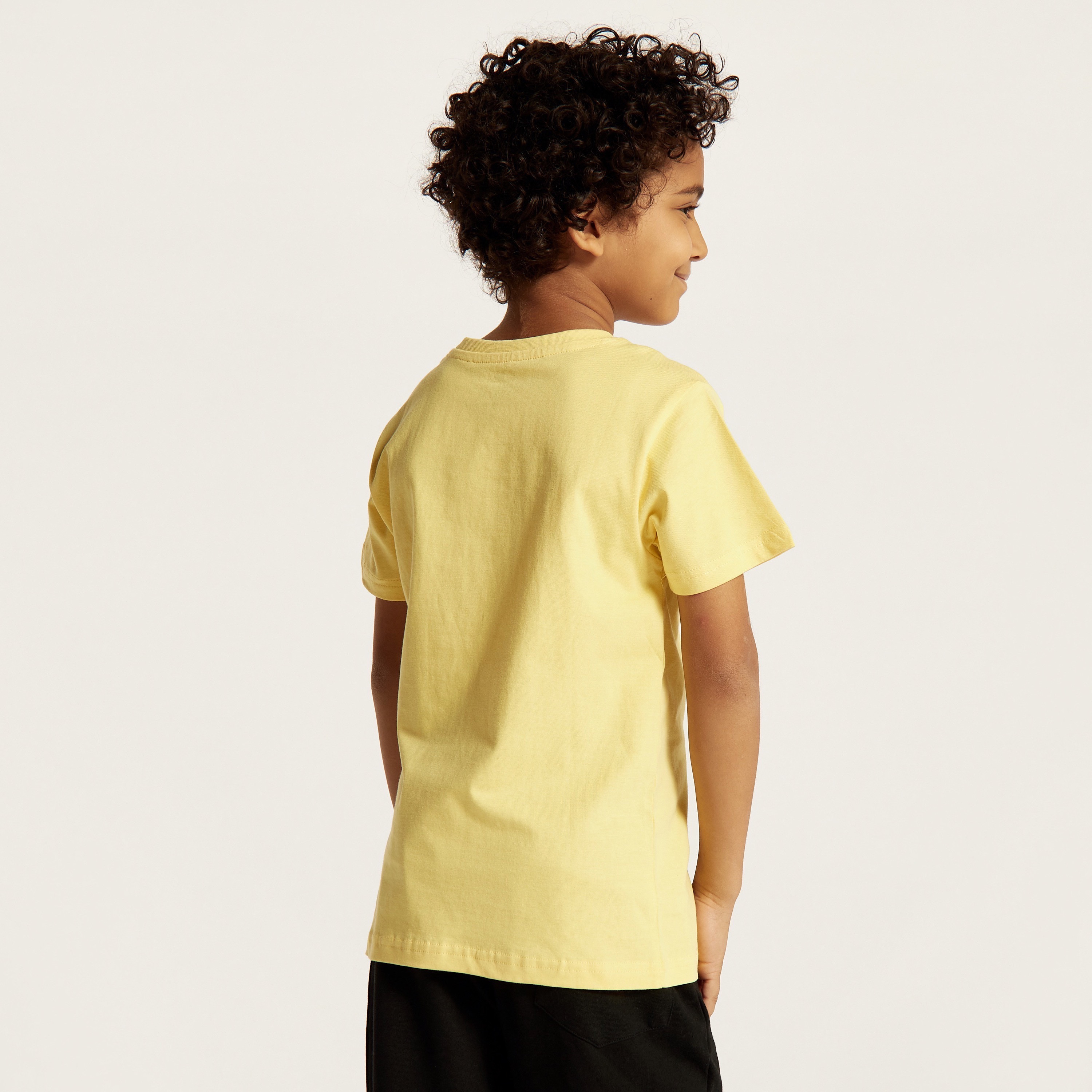 Juniors Printed T-shirt with Crew Neck and Short Sleeves-boys-clothing-tshirtsandpolos-image-4