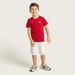 Juniors Kuwait National Day Print T-shirt with Short Sleeves-T Shirts-thumbnail-1