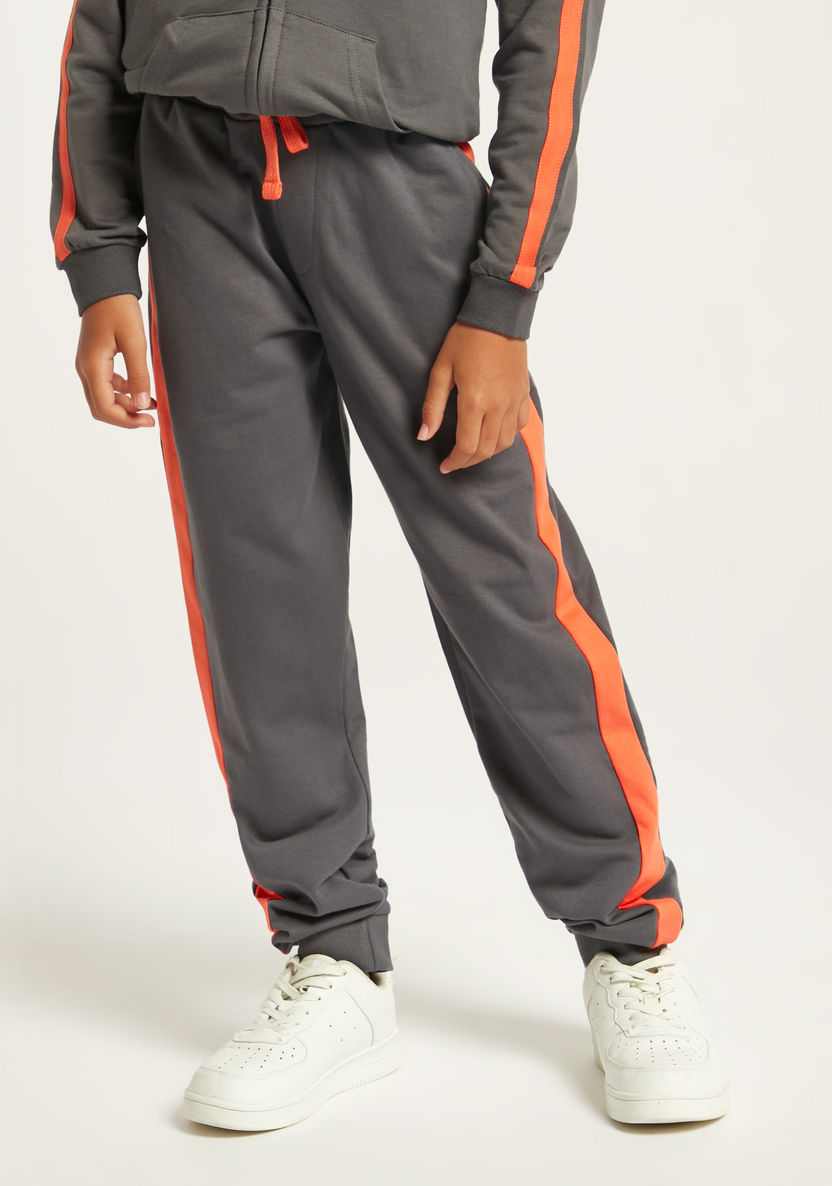Juniors Solid Knit Joggers with Pockets and Drawstring Closure-Joggers-image-1