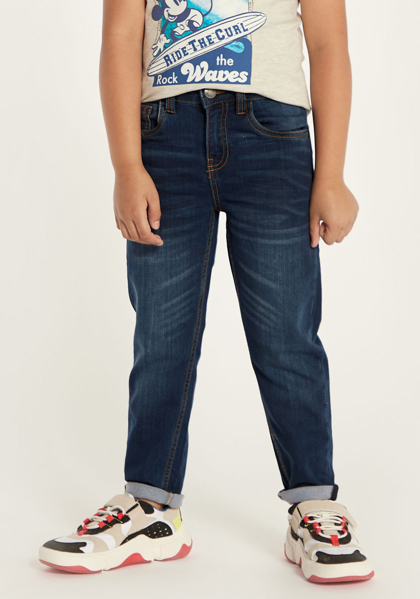 Juniors Boys 5-Pocket Skinny Jeans-Jeans-image-0