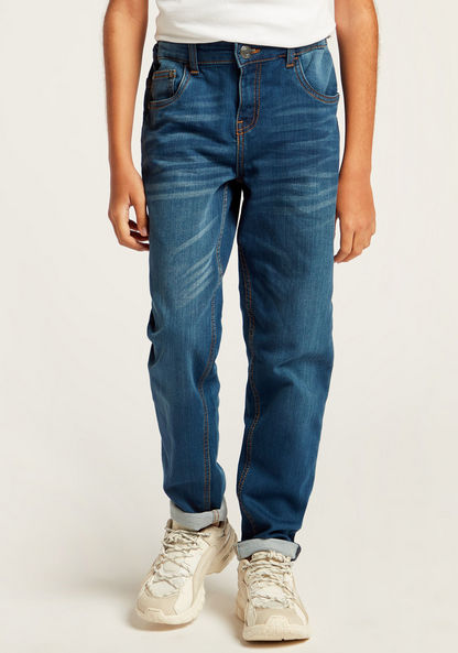 Juniors Boys 5-Pocket Skinny Jeans