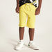 Juniors Solid Shorts with Elasticated Waistband and Pockets-Shorts-thumbnail-1