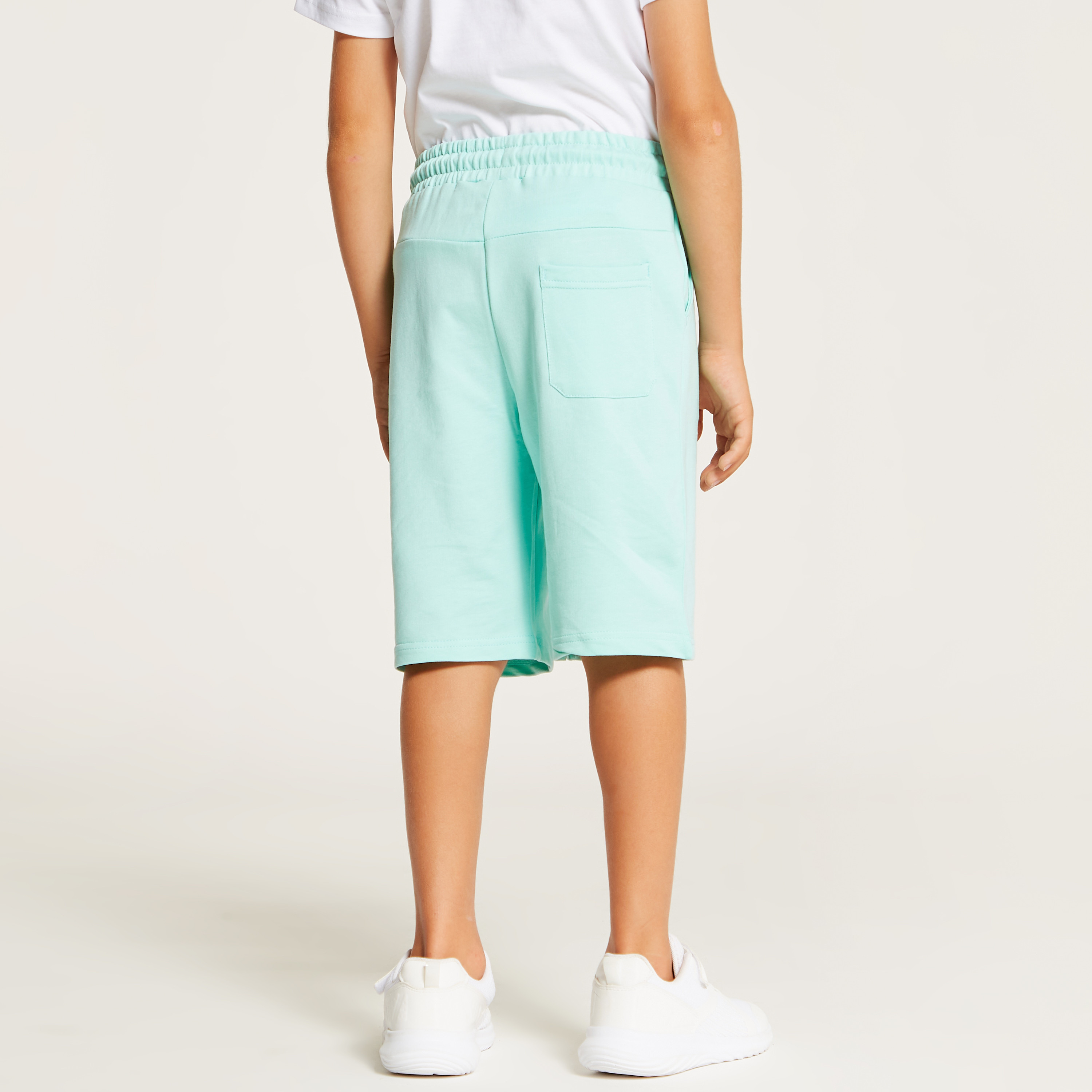 Juniors Solid Shorts with Drawstring Closure and Pockets-boys-clothing-bottoms-shorts-image-4