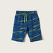Juniors Printed Shorts with Drawstring Closure and Pockets-Shorts-thumbnail-0