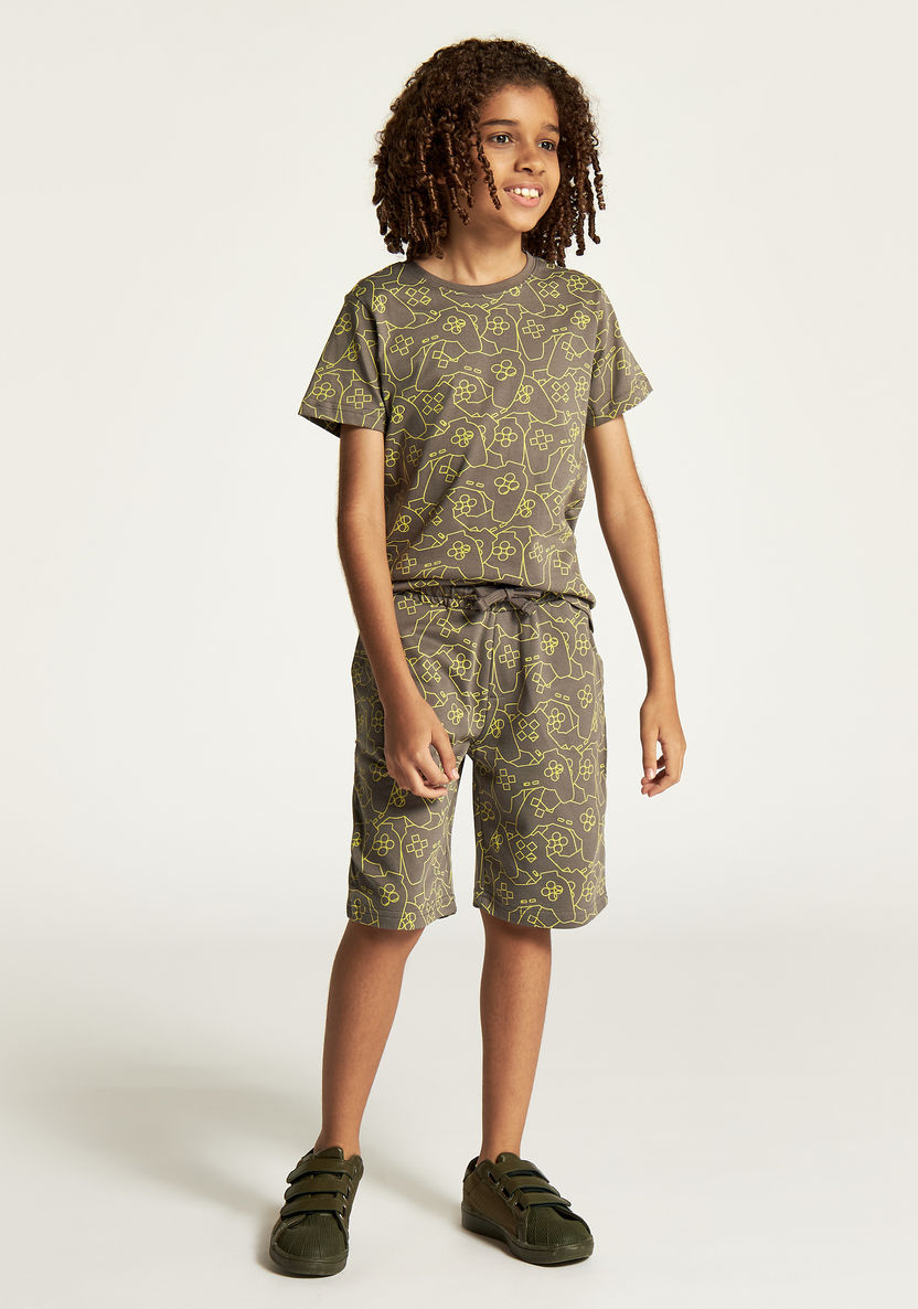 Juniors 3-Piece T-shirt and Shorts Set-Clothes Sets-image-1