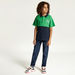 Juniors Colourblock Polo T-shirt with Short Sleeves-T Shirts-thumbnailMobile-1