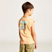 Juniors Graphic Print Sleeveless T-shirt with Round Neck-T Shirts-thumbnail-3